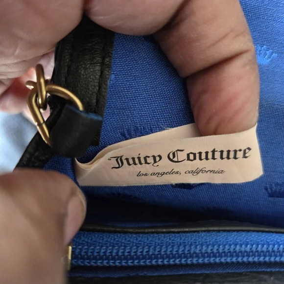 Vintage Juicy Couture Bag with Wallet Navy Blue - Picture 6 of 11